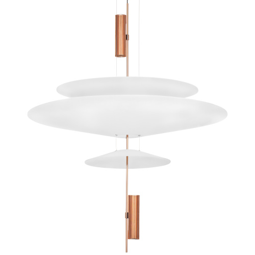 814532 2КОР! Люстра VIOLA LED 3x6W 560LM РОЗОВОЕ ЗОЛОТО/БЕЛЫЙ 3000K фото 4 814532 2КОР! Люстра VIOLA LED 3x6W 560LM РОЗОВОЕ ЗОЛОТО/БЕЛЫЙ 3000K фото 4