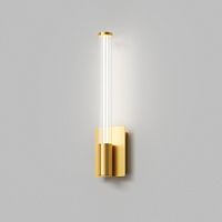 Светильник настенный AURA, 9 Вт, 3000К, 105?73x400 мм, алюминий+стекло, бронза