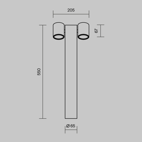 Ландшафтный светильник Outdoor O010FL-02B фото 12