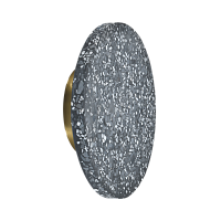 Светильник настенный из камня черный LED 3Вт D20см Zortes Terrazzo ZRS.1878.05