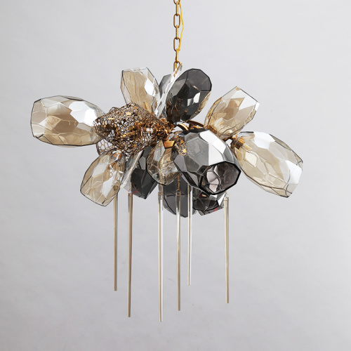 Люстра 8898P/AL gold/smoky фото 13 Люстра 8898P/AL gold/smoky фото 13