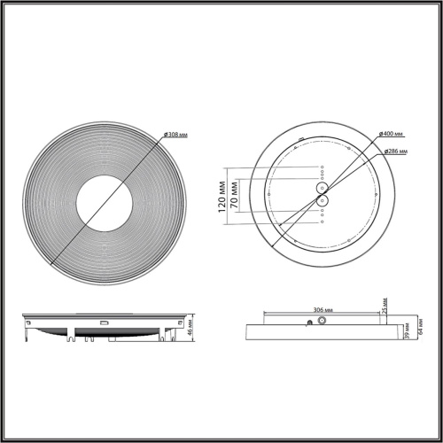 7752/25L MITRA LED SN 535 Светильник пластик/белый LED 25Вт 4000K D400 IP54 QUANTUM фото 2 7752/25L MITRA LED SN 535 Светильник пластик/белый LED 25Вт 4000K D400 IP54 QUANTUM фото 2