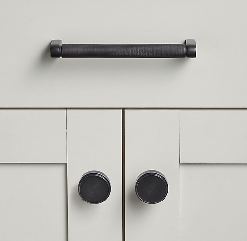 Ручка-кнопка Lambeth Knurled d.3.2 Bronze фото 2