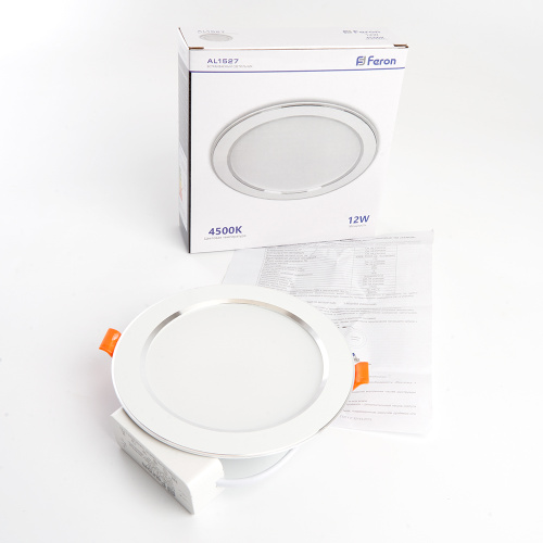 Светодиодный светильник Feron AL1527 встраиваемый 12W 4500K белый фото 9