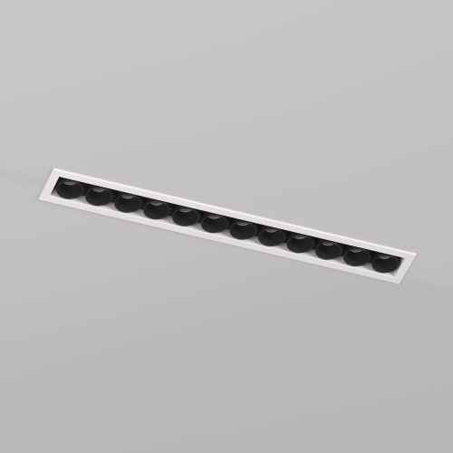 DK2515-WB Встраиваемый светильник SPACE со светодиодом L240mm 220V 20W 38° 4000К IP20 белый/черный алюминий фото 3 DK2515-WB Встраиваемый светильник SPACE со светодиодом L240mm 220V 20W 38° 4000К IP20 белый/черный алюминий фото 3