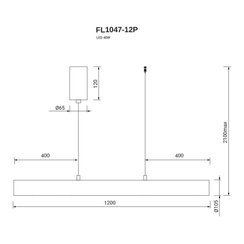 Подвесной светильник Charme FL1047-12P фото 3