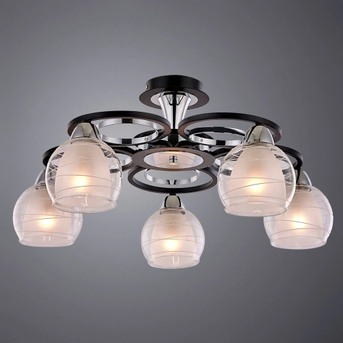 Потолочная люстра Arte Lamp GINEVRA A1604PL-5BK фото 2 Потолочная люстра Arte Lamp GINEVRA A1604PL-5BK фото 2