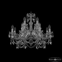 Люстра хрустальная 1411/8+4/240 Ni Bohemia Ivele Crystal (Богемия Ивеле Кристалл)