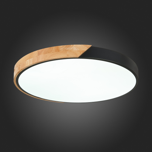 SLE200942-01 Светильник потолочный Черный, Светлое дерево/Белый LED 1*45W 3000K/4000K/6000K FESTA фото 9