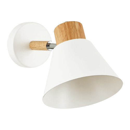SLE103701-01 Светильник настенный Светлое дерево, Белый/Белый E27 1*60W BUVE фото 3