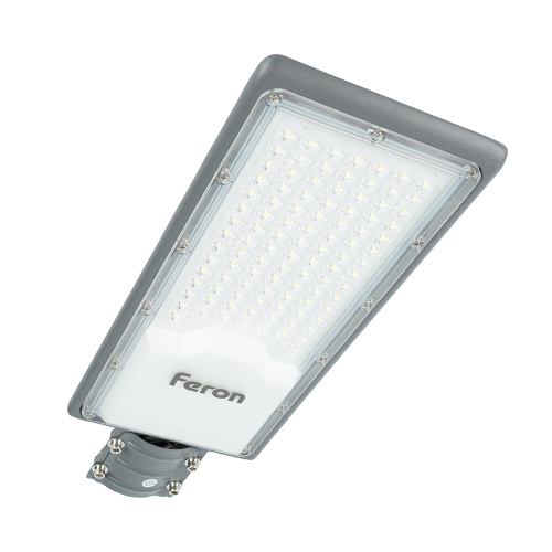 Светодиодный уличный консольный светильник Feron SP3034 80W 6400K 230V, серый фото 2