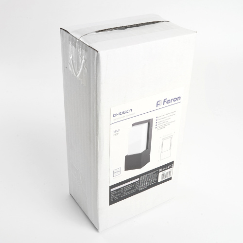 Светильник садово-парковый Feron DH0601,на стену, E27 230V, черный фото 8