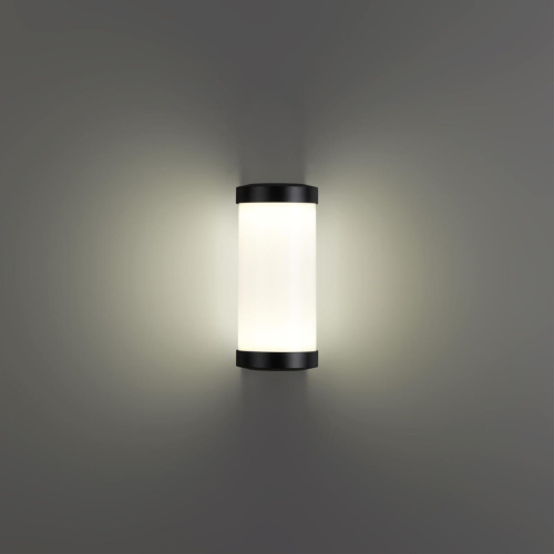 359300 STREET NT24 776 черный Светильник ландшафтный настенный IP65 LED 6W 4000K 180-265V OPAL фото 4