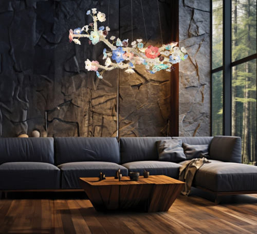 Люстра подвесная Sauvage FL1095-24P фото 3