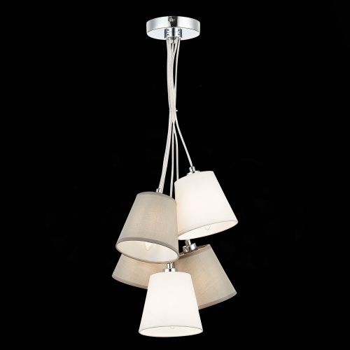 SLE300403-05 Светильник подвесной Хром/Белый, Серый E14 5*40W PRATO SLE300403-05 Светильник подвесной Хром/Белый, Серый E14 5*40W PRATO
