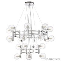 Crystal Lux Люстра Crystal Lux LUXURY SP16+8 CHROME