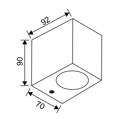 Настенный светильник Escada 30007W/01 GU10*5W IP54 Black фото 2