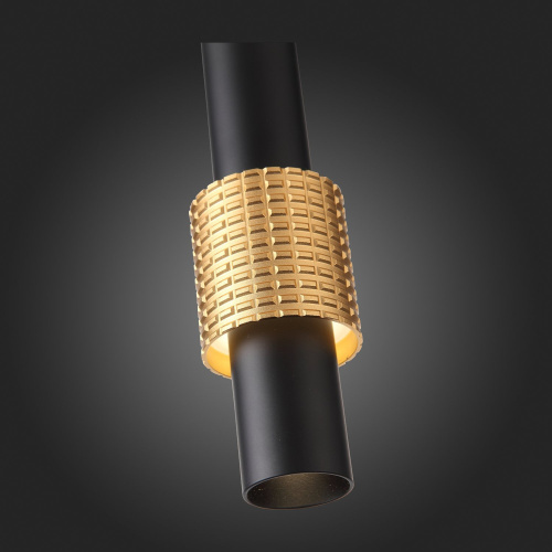 SL1591.403.01 Светильник подвесной ST-Luce Черный, Анодированный золотой/Черный LED 1*6W 3000K Подвесные светильники фото 8