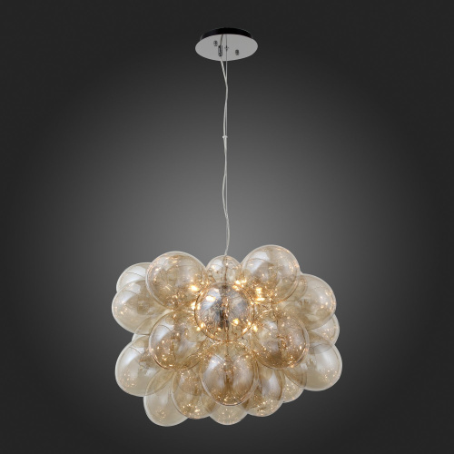 SL432.203.12 Люстра подвесная ST-Luce Хром/Коньячный G9 12*5W SOSPIRO фото 6 SL432.203.12 Люстра подвесная ST-Luce Хром/Коньячный G9 12*5W SOSPIRO фото 6