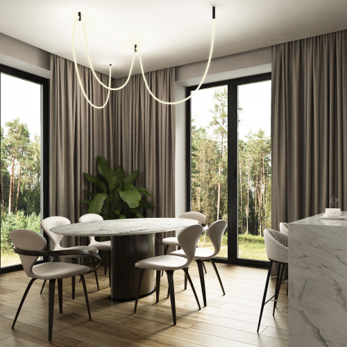 Гибкий неон 336Led 12W IP20 3000K Full light круглый теплый белый, 8 м 24V 12W 336Led 2835 IP20 фото 4