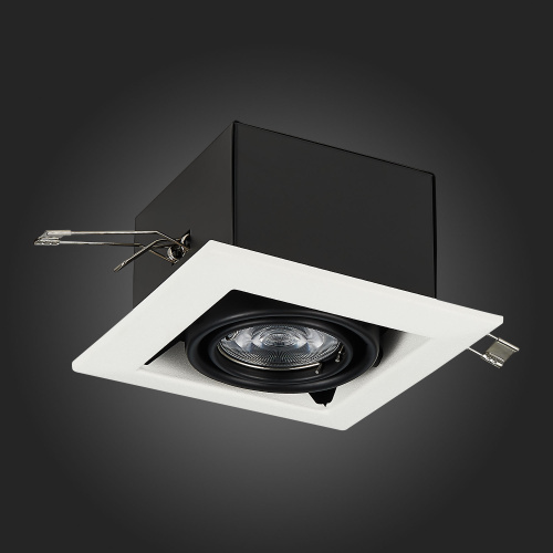 ST250.548.01 Св-к встр. Черный GU10 1*50W  L126xW126xH70 220V Без ламп Встраиваемые светильники фото 6