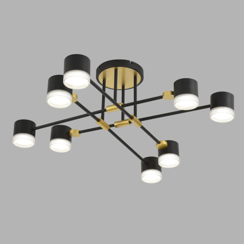 8307/8C COMFI LN26 237 золотой/черный, металл Светильник потолочный GX53 LED 8*7W 220V LENIANA фото 3 8307/8C COMFI LN26 237 золотой/черный, металл Светильник потолочный GX53 LED 8*7W 220V LENIANA фото 3