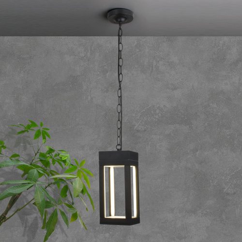 Уличный подвесной светодиодный светильник Frame LED IP54 1528 TECHNO LED черный фото 3 Уличный подвесной светодиодный светильник Frame LED IP54 1528 TECHNO LED черный фото 3