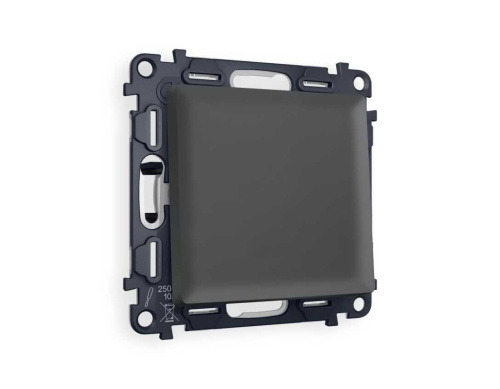 Комплект механизма 1-кл перекрестного выключателя AMBRELLA VOLT ALFA Графит мягкое касание QUANT (AP9010, VM112) MA901030 Комплект механизма 1-кл перекрестного выключателя AMBRELLA VOLT ALFA Графит мягкое касание QUANT (AP9010, VM112) MA901030