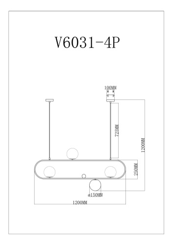 Подвесной светильник Moderli V6031-4P Krona фото 3