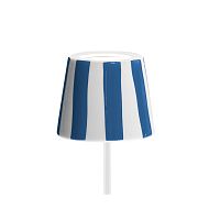 Абажур Poldina d13 cm Capri blue stripes