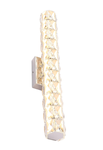 Светильник настенный хрустальный хром LED 12Вт 39см Zortes CRYSTAL ZRS.79201.8