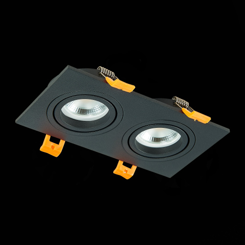 ST251.408.02 Св-к встр. Черный GU10 2*50W  IP20 L170xW92xH27 220V Без ламп Встраиваемые светильники фото 7