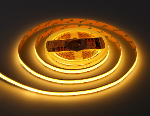 Светодиодная лента 24В COB 616Led 19Вт/м 3000K IP20 5м фото 3 Светодиодная лента 24В COB 616Led 19Вт/м 3000K IP20 5м фото 3