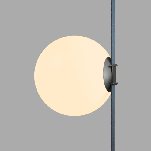 DK5555-BK Cветильник для трека-ремня Belty, серия Orb, со светодиодом, D230*H236мм, 48V DC, 15W, RA90, 120°, 3000K, IP20, черный, акрил фото 3 DK5555-BK Cветильник для трека-ремня Belty, серия Orb, со светодиодом, D230*H236мм, 48V DC, 15W, RA90, 120°, 3000K, IP20, черный, акрил фото 3