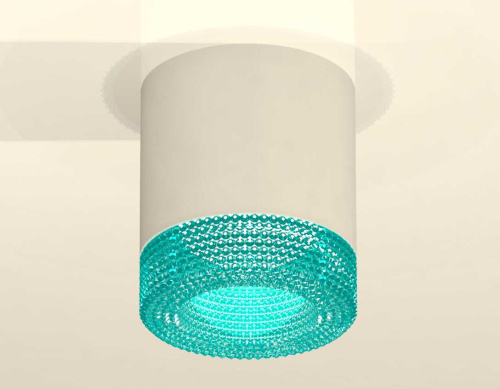 Комплект накладного светильника Ambrella light Techno Spot XS7401023 SWH/BL белый песок/голубой (C7401, N7194) фото 2