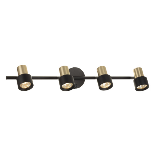 Citilux SAT CL505641 Спот поворотный с выключателем Чёрный+Золото фото 2 Citilux SAT CL505641 Спот поворотный с выключателем Чёрный+Золото фото 2
