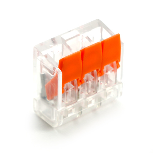 Универсальная компактная клемма 3-проводная STEKKER, LD221-413 фото 4