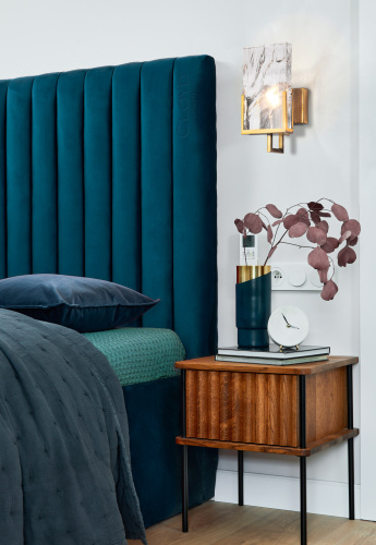 Бра Cloyd MINERAL W1 / выс. 30 см - хрусталь - латунь (арт.20165) фото 5