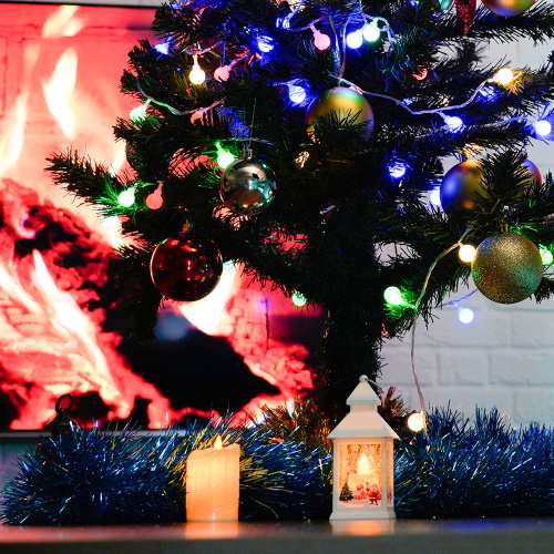 Световая фигура Свеча "Рождество" 1LED (батарейки в компл), 13,5см, белый, LT129 фото 3