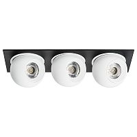 i537646464 Светильник INTERO LED 9W*3 850LM*3 24G ЧЕРНЫЙ/БЕЛЫЙ 4000K (217537+217064+217064+217064)