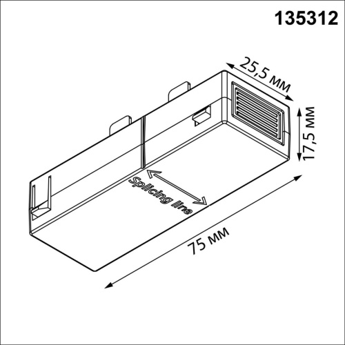 135312 PORT NT25 206 черный Соединитель с токопроводом прямой IP20 90-240V VECTOR 135312 PORT NT25 206 черный Соединитель с токопроводом прямой IP20 90-240V VECTOR