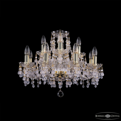 Люстра хрустальная 1410/8+4/195 G V0300 Bohemia Ivele Crystal (Богемия Ивеле Кристалл)