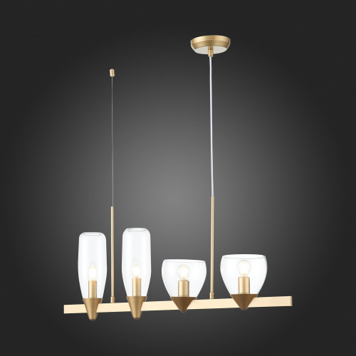 SL1119.203.04 Светильник подвесной ST-Luce Золотистый/Прозрачный E14 4*40W TENERESA фото 9