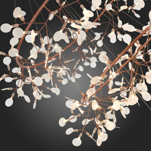 SL379.203.486 Люстра подвесная ST-Luce Медный/Белый LED 486*0,5W 3500K  (из 3-х коробок) RAFINA фото 4