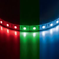 400050 Лента 5050LED 12V 14.4W/m 60LED/m 10-12lm/LED IP20 RGB 200m/box ЦВЕТНАЯ