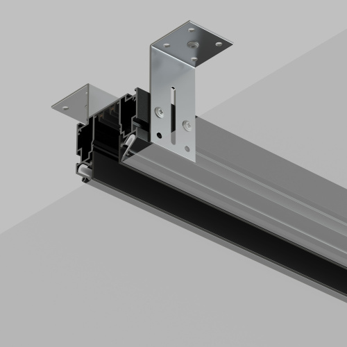 TR2023-BK Профиль-трек SMART ONE, для натяжных потолков, 3 м, алюминий, черный фото 3 TR2023-BK Профиль-трек SMART ONE, для натяжных потолков, 3 м, алюминий, черный фото 3