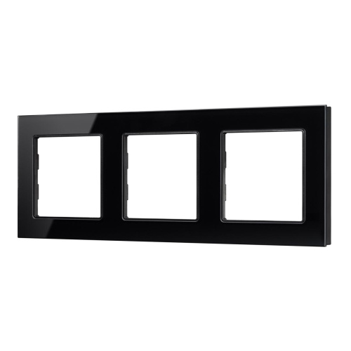 Рамка стеклянная FRM-GLARE-GS-3-BK Arlight 043800 Рамка стеклянная FRM-GLARE-GS-3-BK Arlight 043800