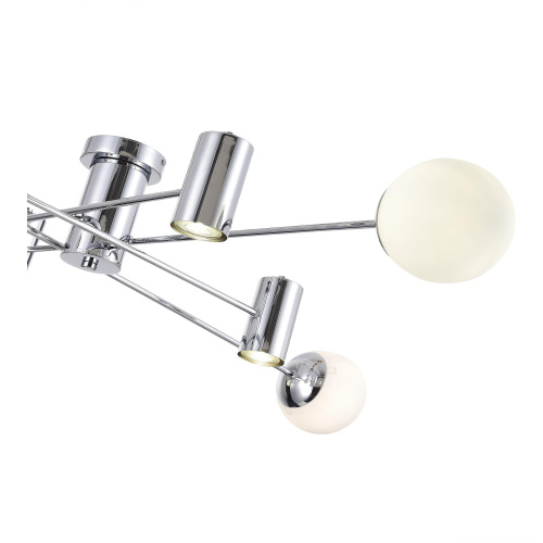 SLE1105-102-08 Светильник потолочный Хром/Белый GU10+E27 4+4*5+60W RAITO фото 3