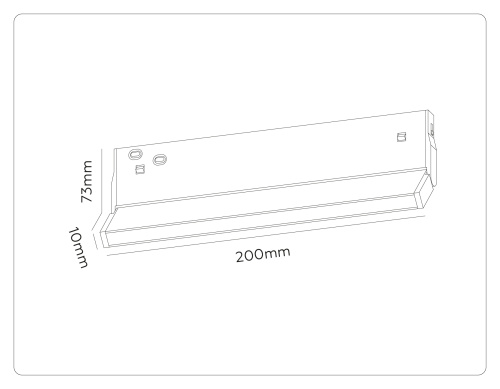Трековый линейный светильник DIP-3CCT 3000K-6000K 10Вт 120° фото 8 Трековый линейный светильник DIP-3CCT 3000K-6000K 10Вт 120° фото 8