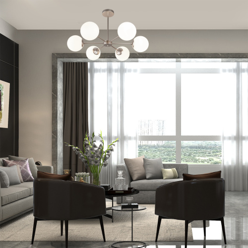 Светильник на штанге Escada 2110/6P E14*40W Satin nickel фото 3